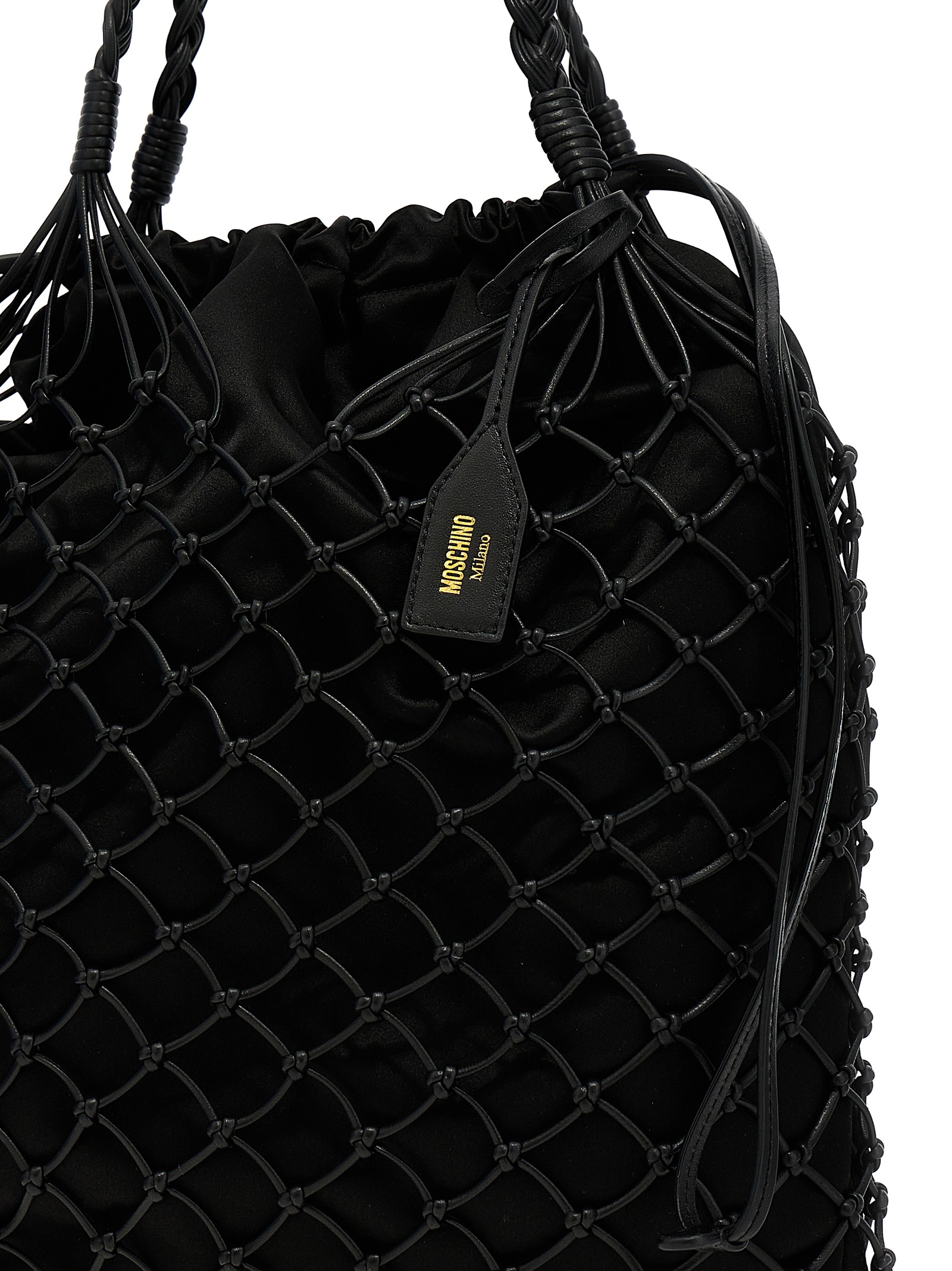 Woven nappa leather shopping bag - immagine 3