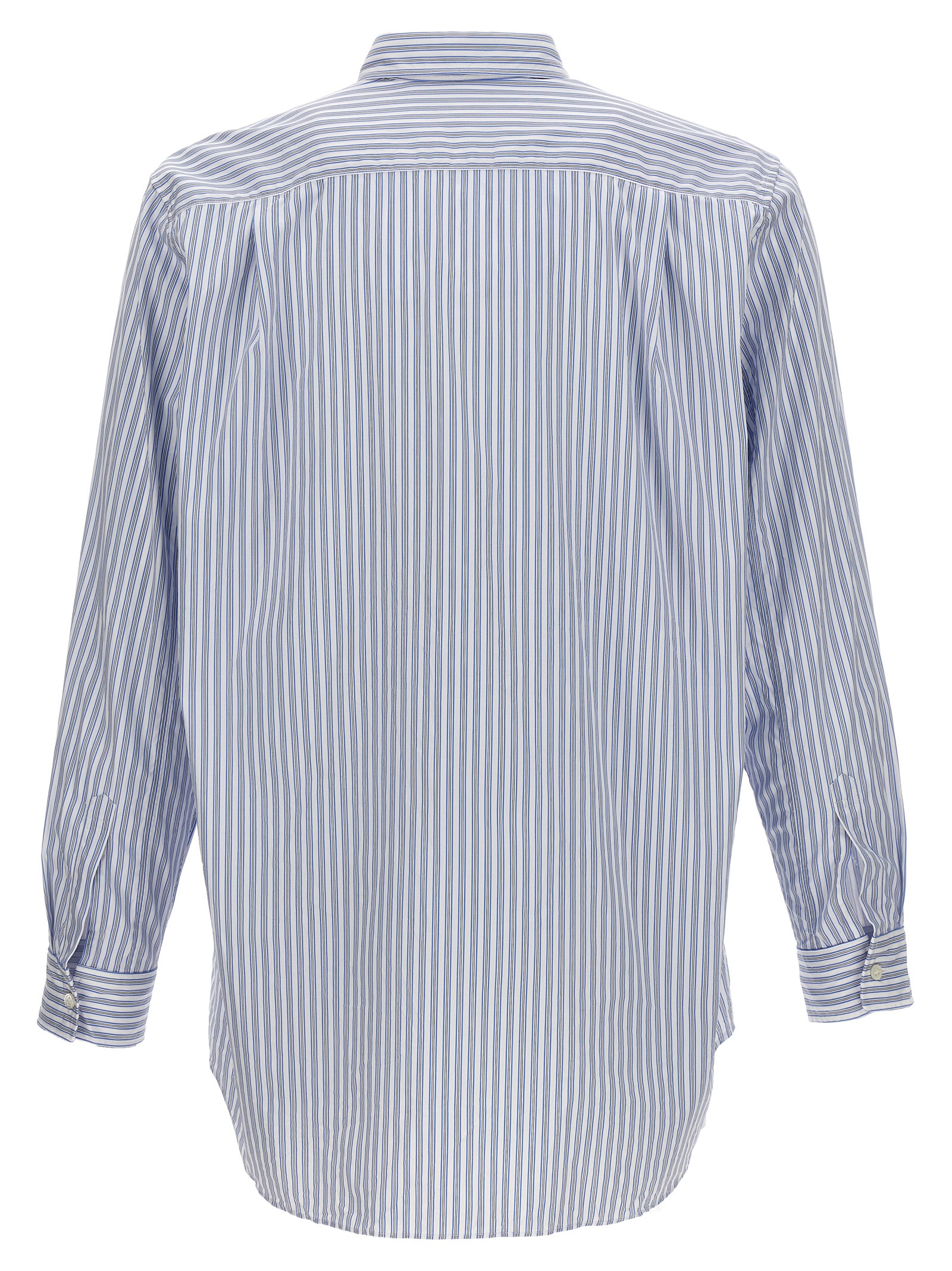 Logo patch striped shirt - immagine 2