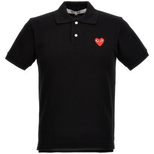 Logo patch polo shirt