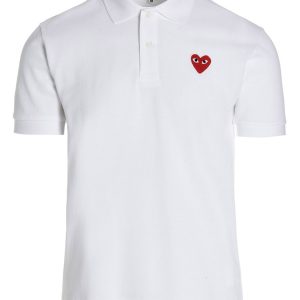Logo patch polo shirt