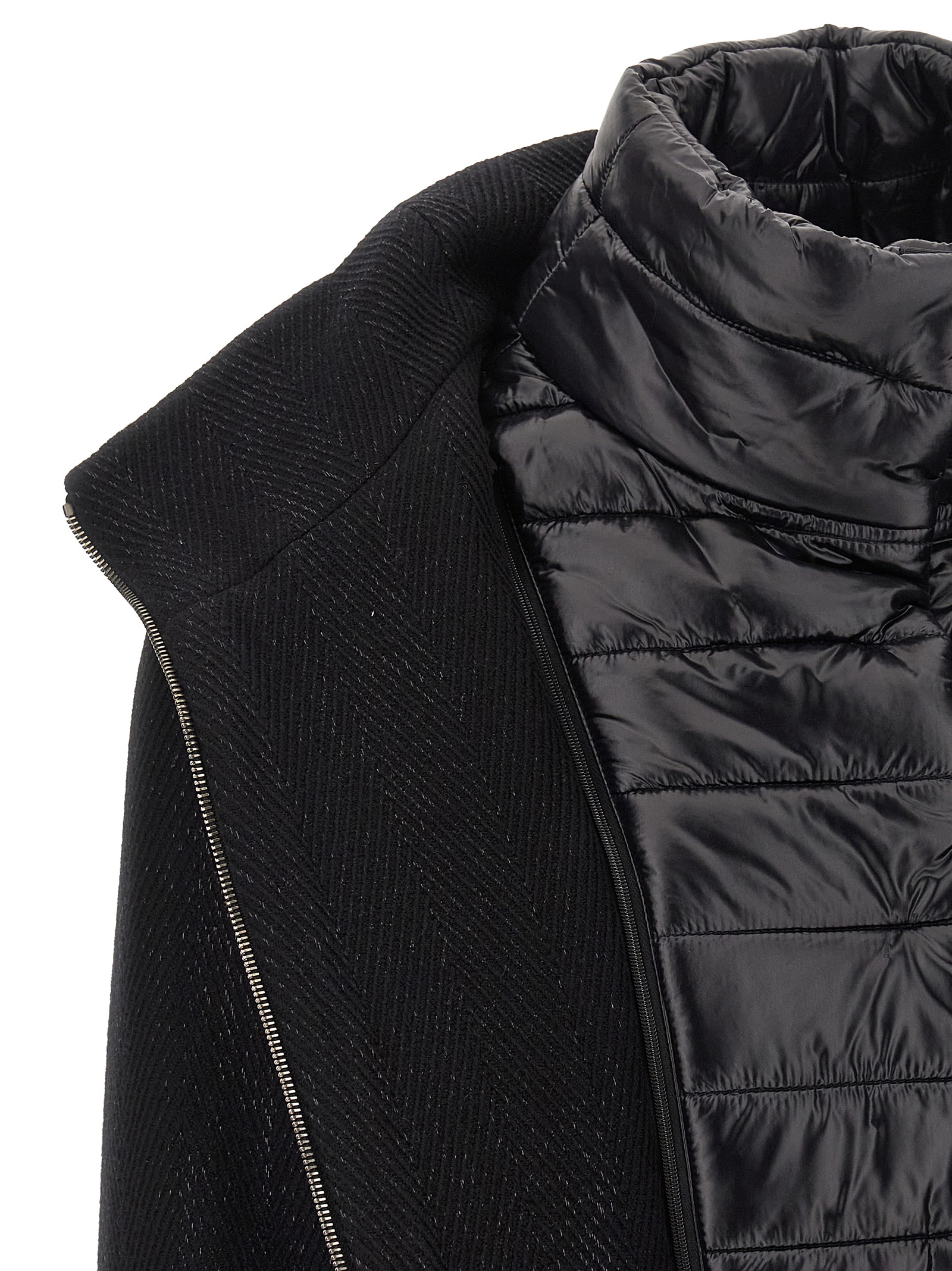 Lamé thread and wool coat - immagine 4