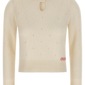 Jacquard logo sweater