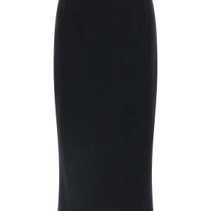 Wool sheath skirt