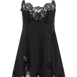 Satin and lace dress
