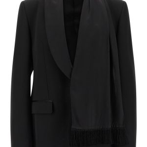 Shawl neck blazer