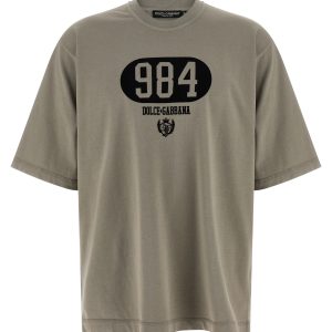 Flocked print T-shirt