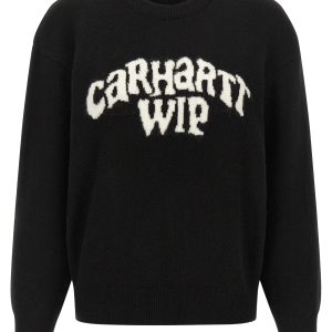 Logo intarsia sweater