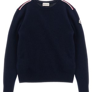 Tricolor detail sweater