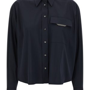 'Shiny Flap Detail' shirt