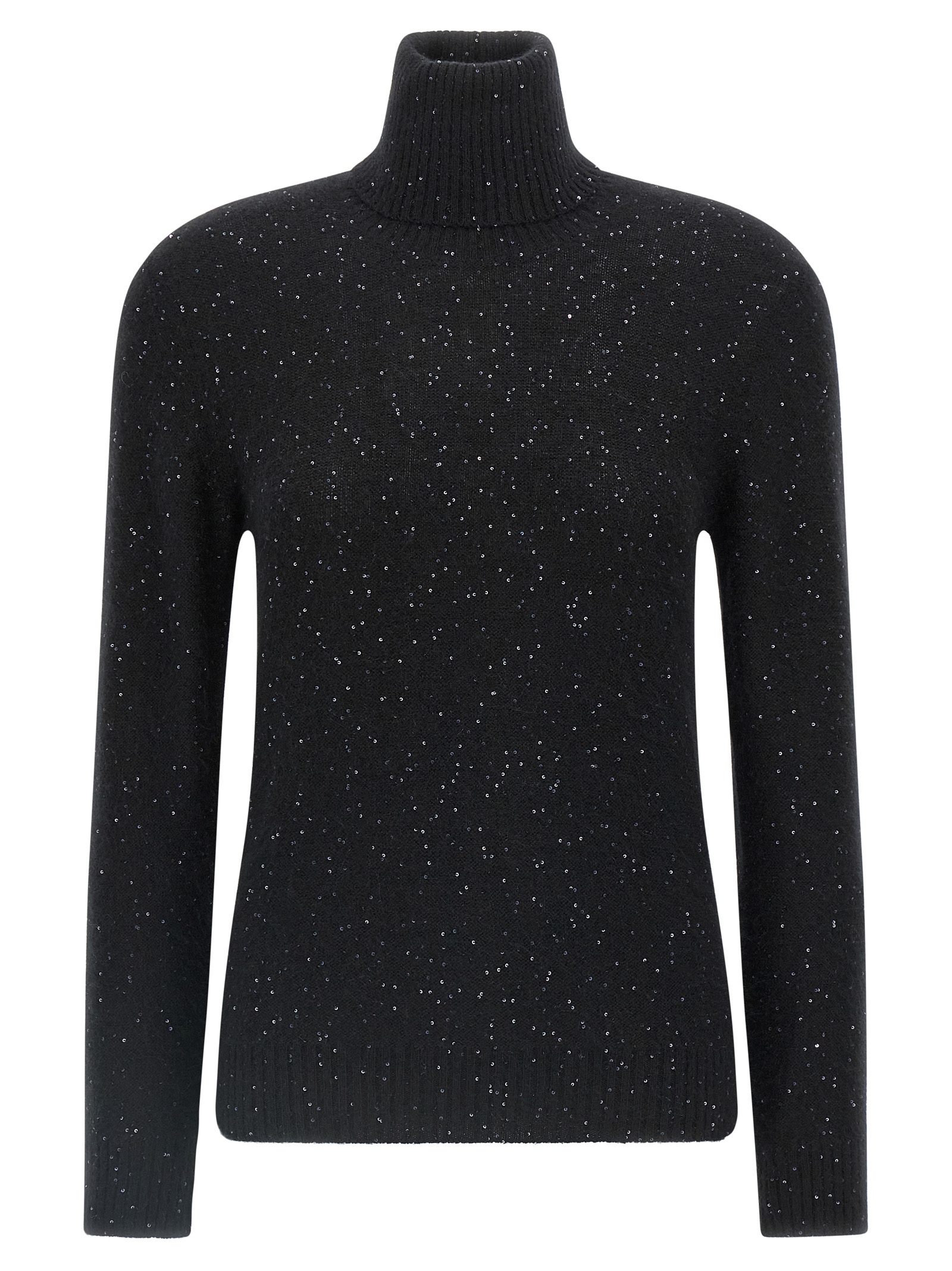 Sequin turtleneck sweater
