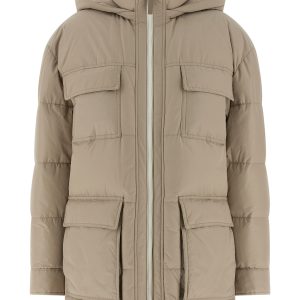 Knitted neck down jacket