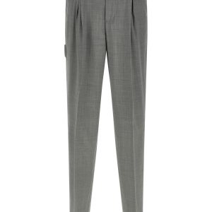 Mélange wool pants
