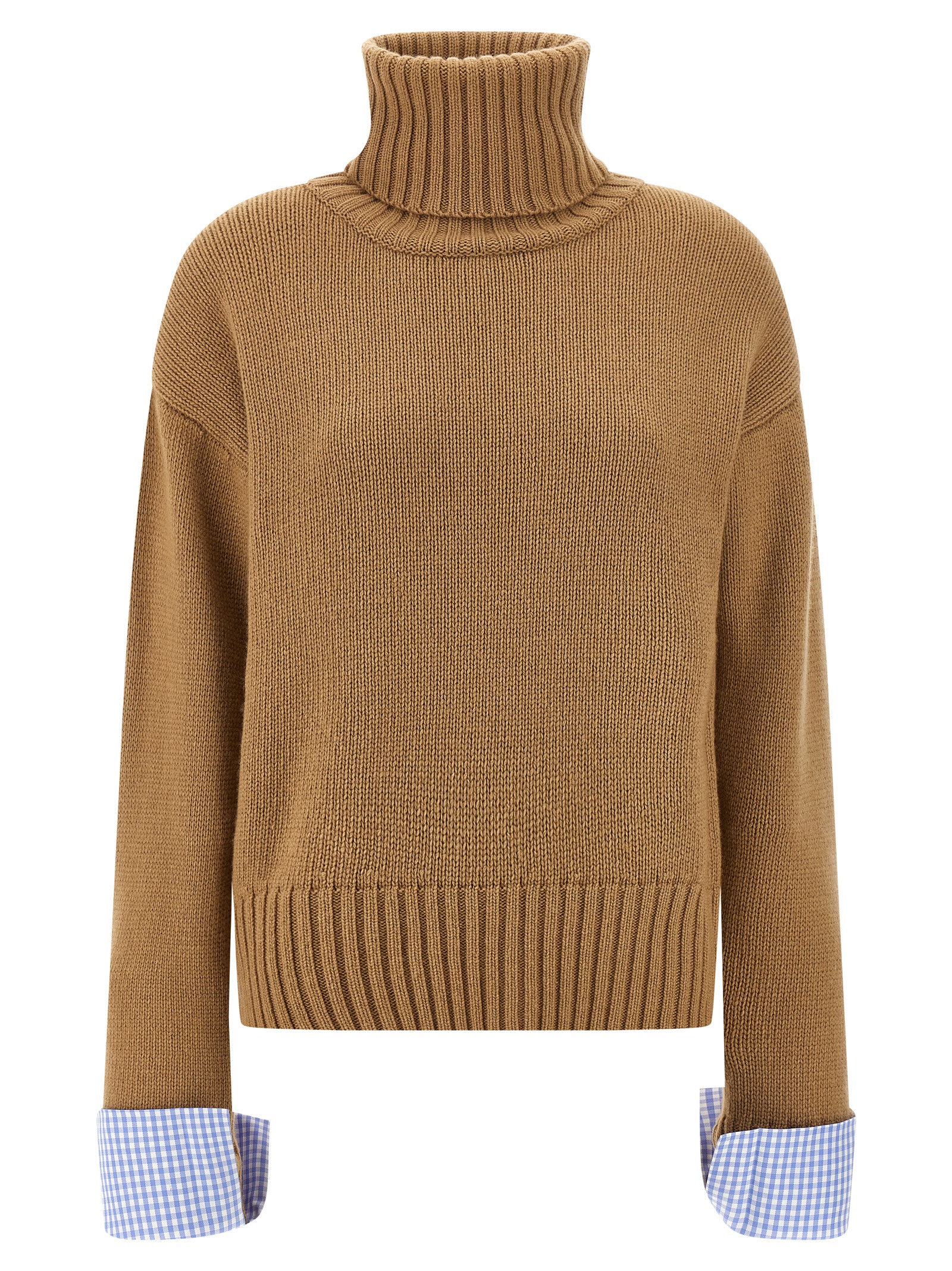 Vichy cuffs sweater