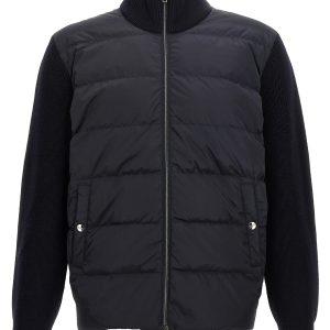 Two-material puffer jacket