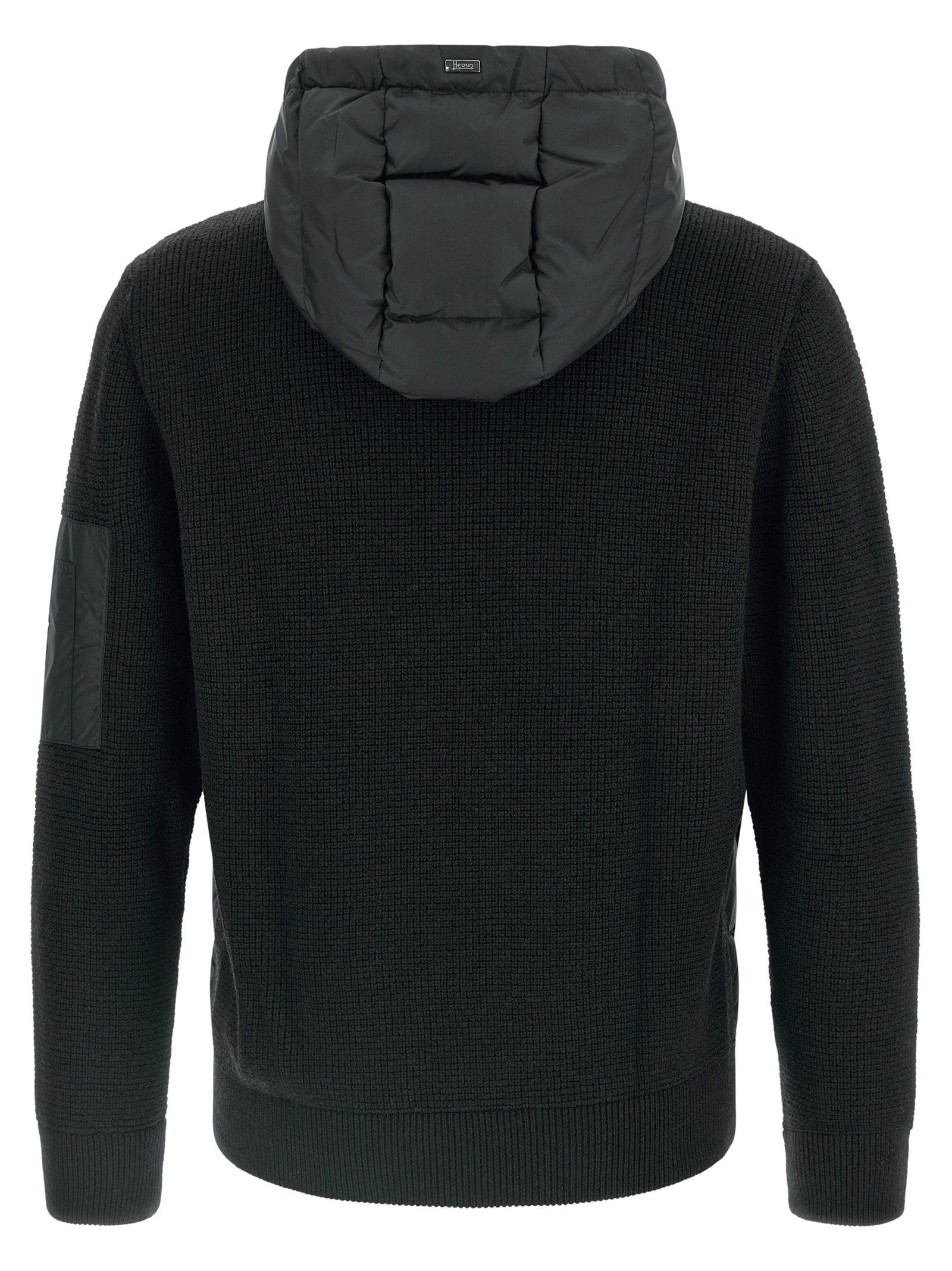 Bi-material down jacket - immagine 2