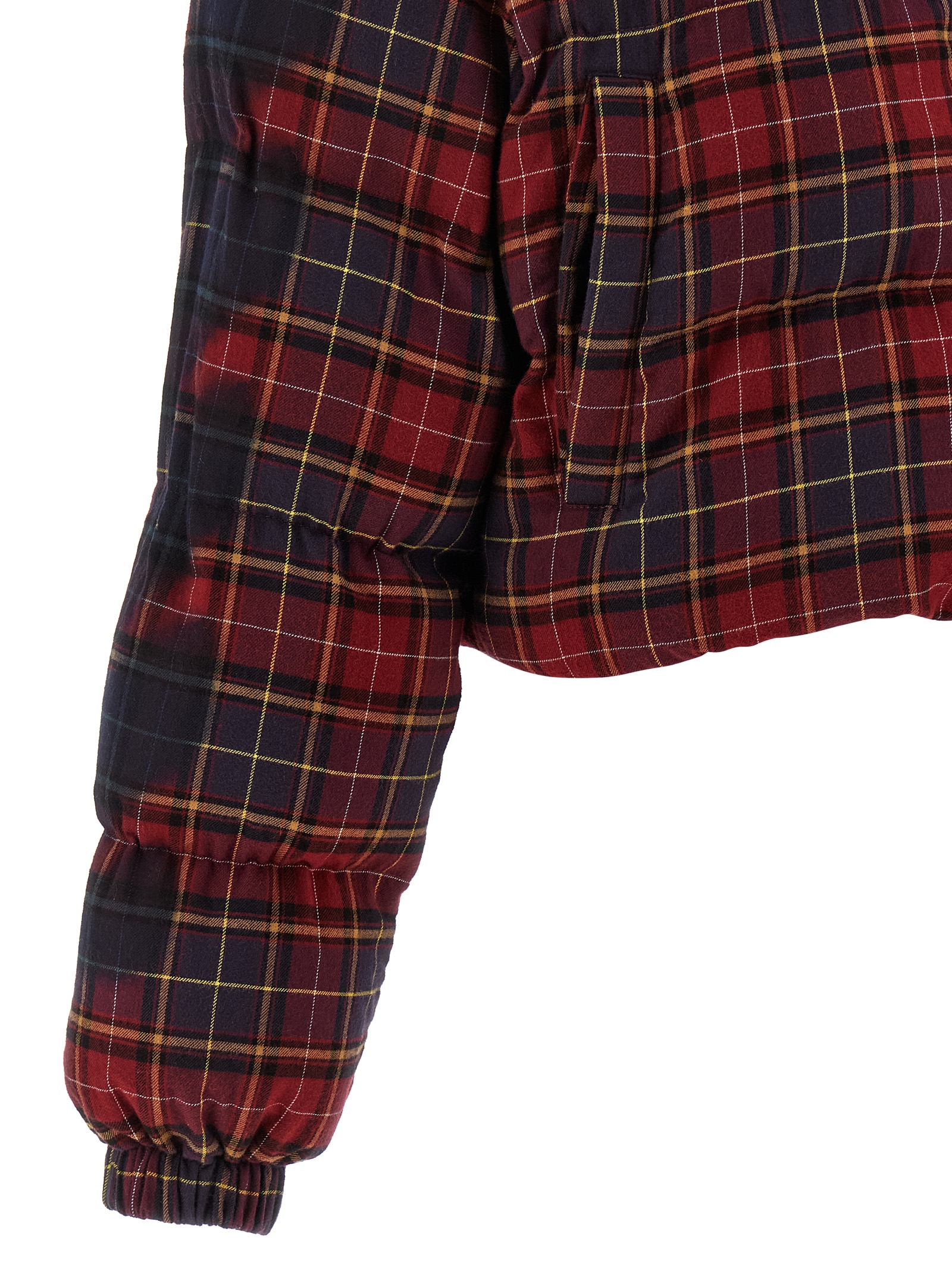 'Check Flan Arrow Spray' down jacket - immagine 4