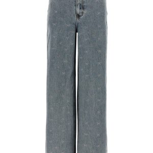 'Light Blue Diamante Bow' jeans