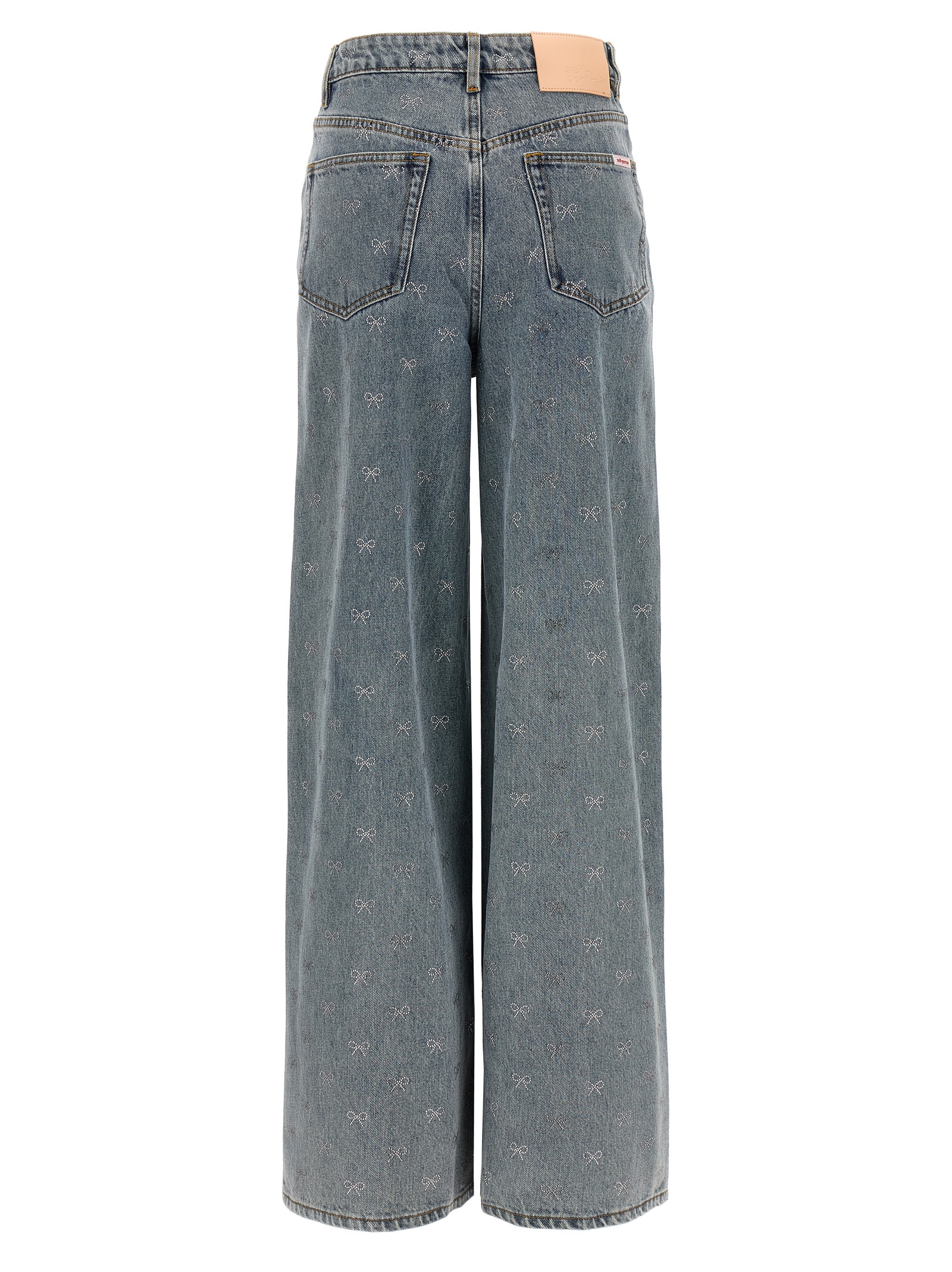 'Light Blue Diamante Bow' jeans - immagine 2