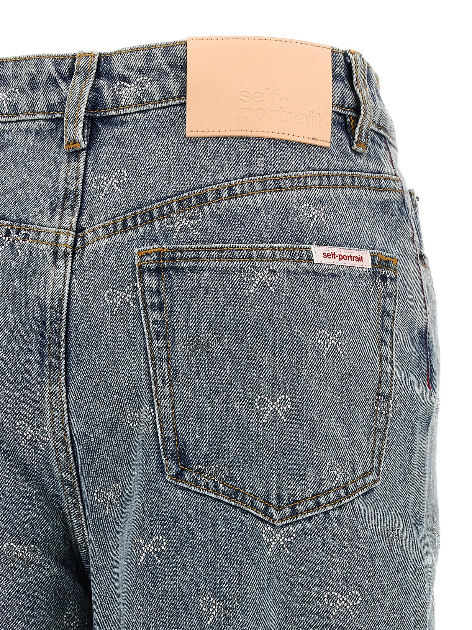 'Light Blue Diamante Bow' jeans - immagine 4