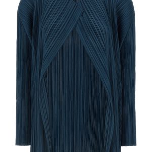 'Mellow Pleats' cardigan