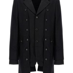 Double layer blazer coat