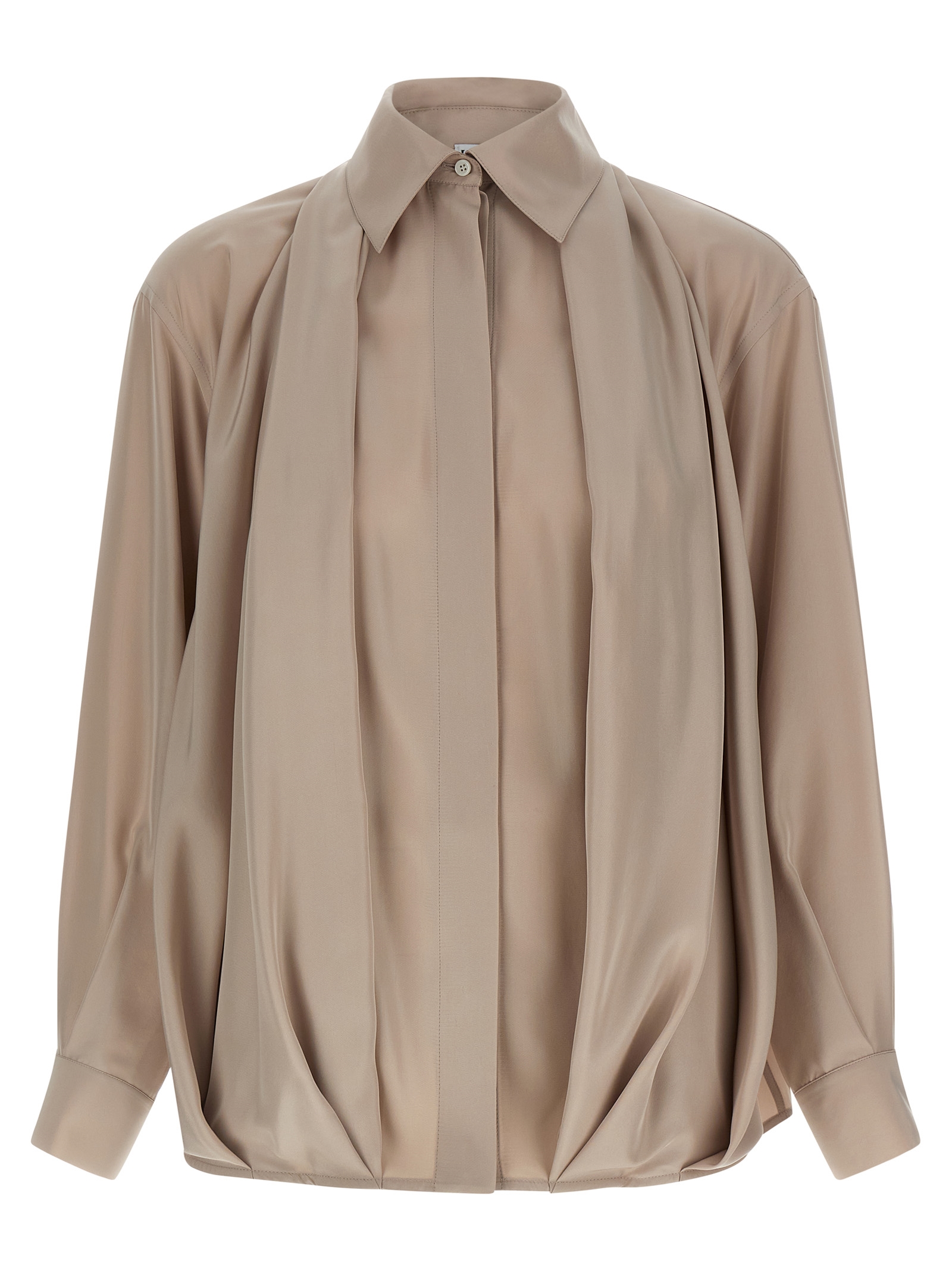 Silk draped shirt