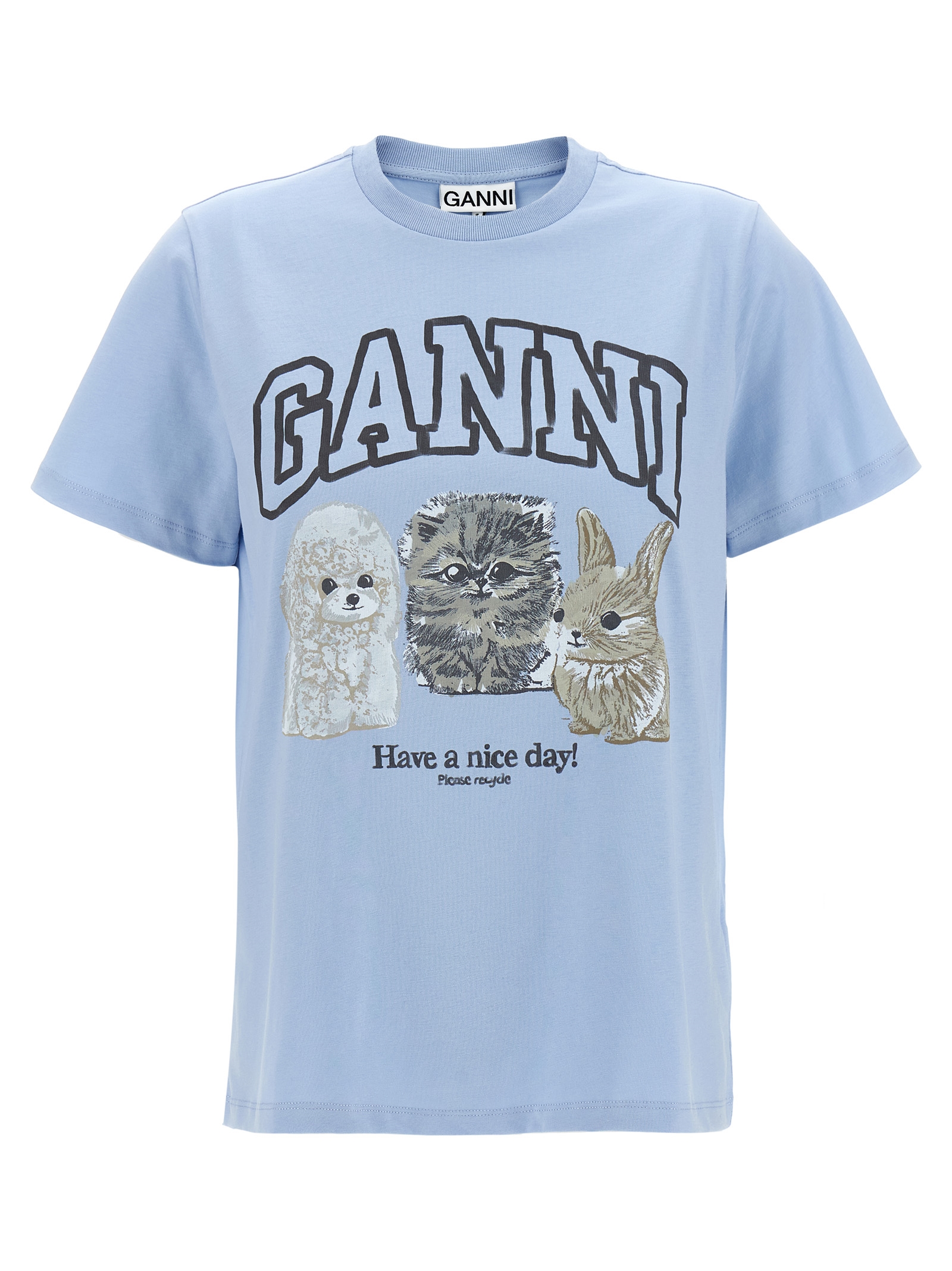 'Blue Animal Print' T-shirt