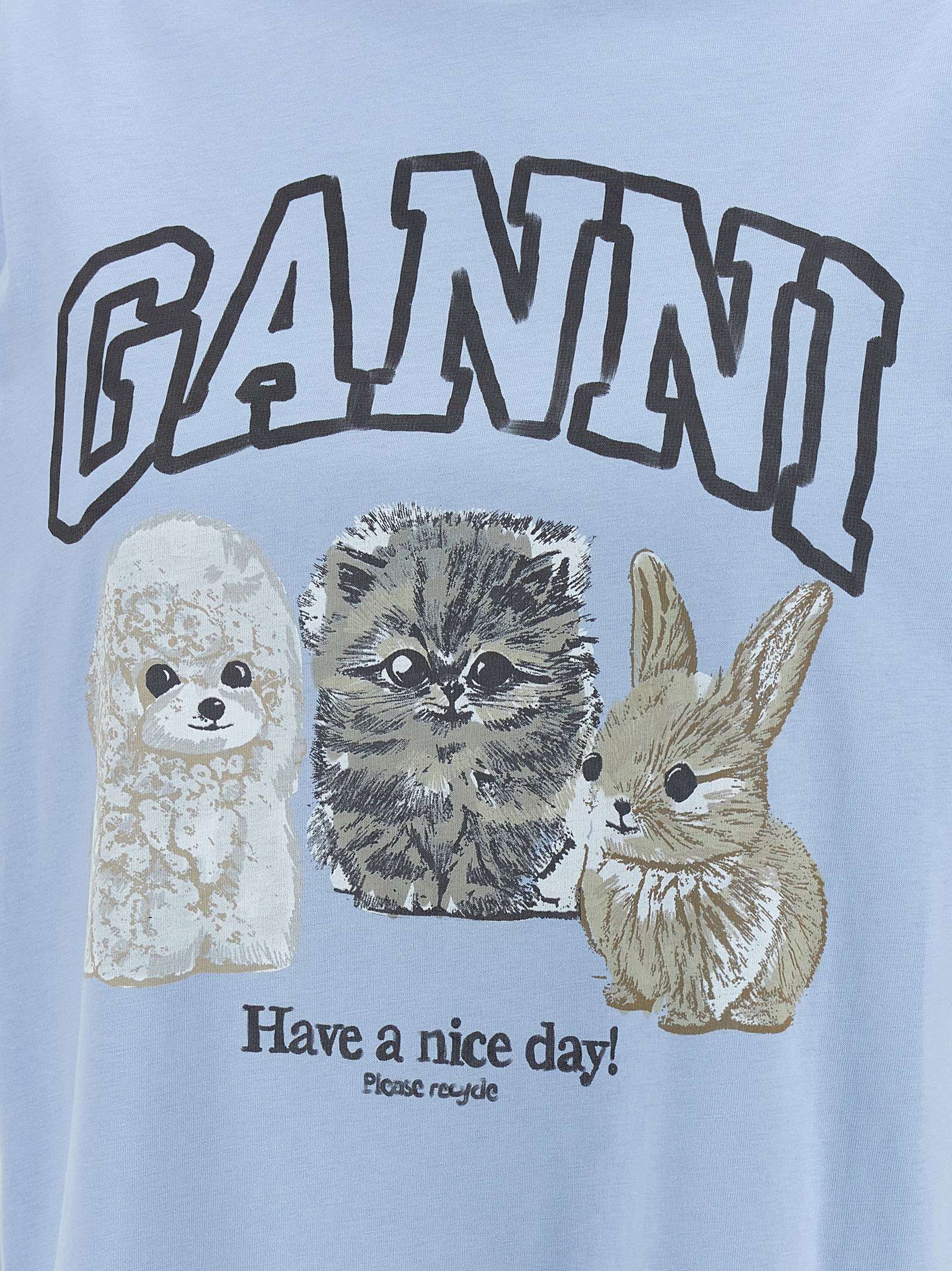 'Blue Animal Print' T-shirt - immagine 4