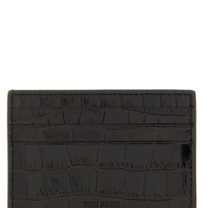 Crocodile leather card holder