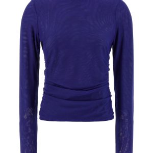 'Mesh Rouched' sweater