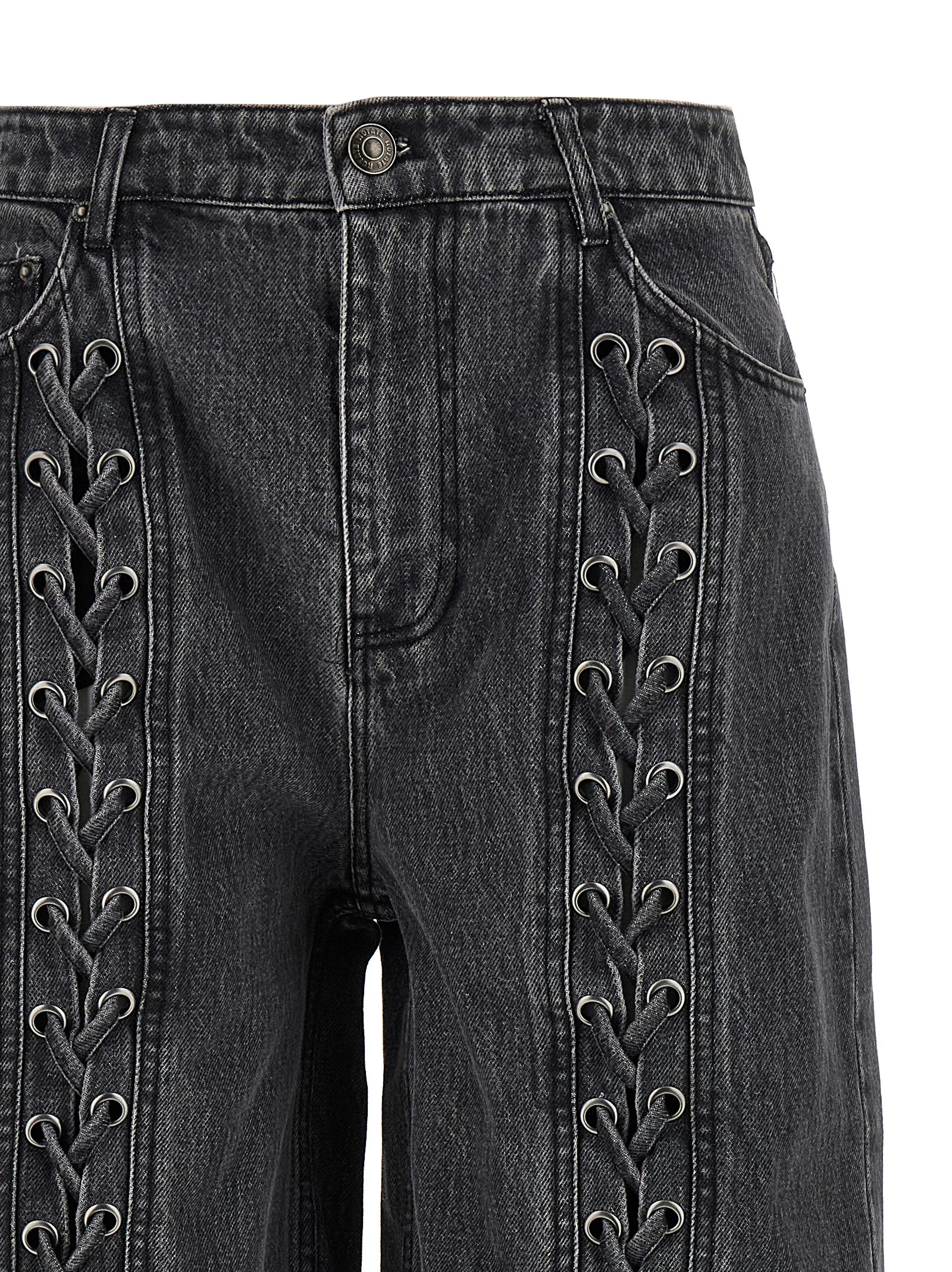 'Laced Leg' jeans - immagine 3