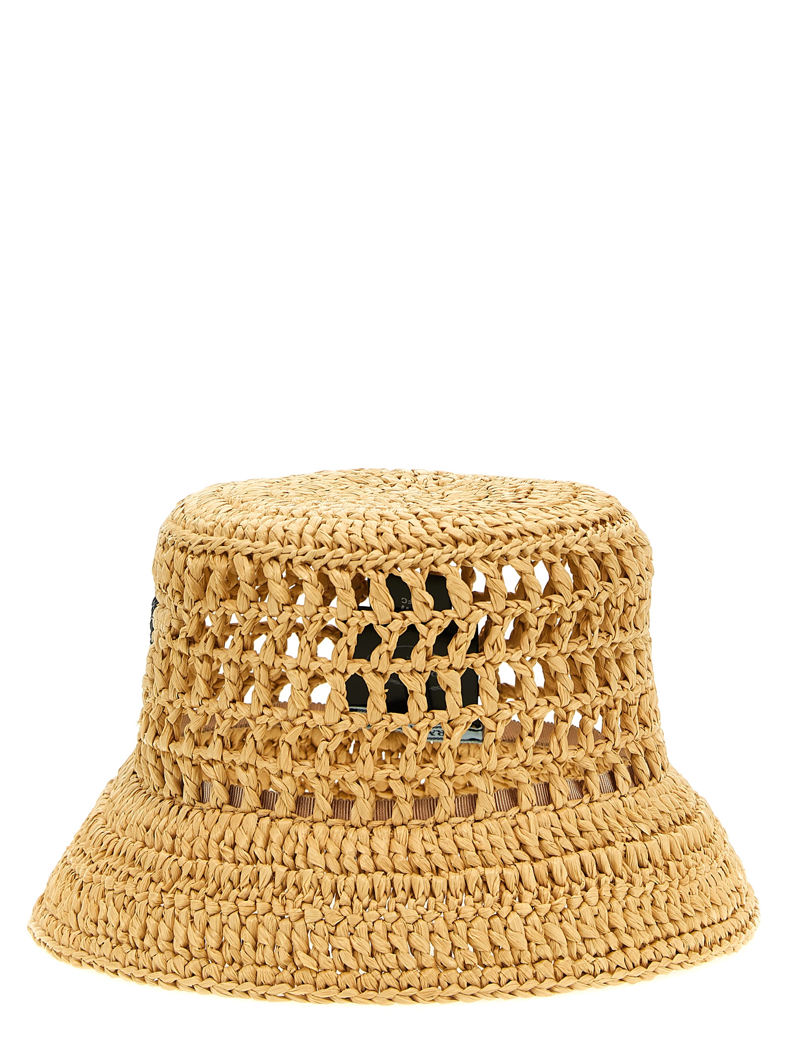 Crochet logo bucket hat