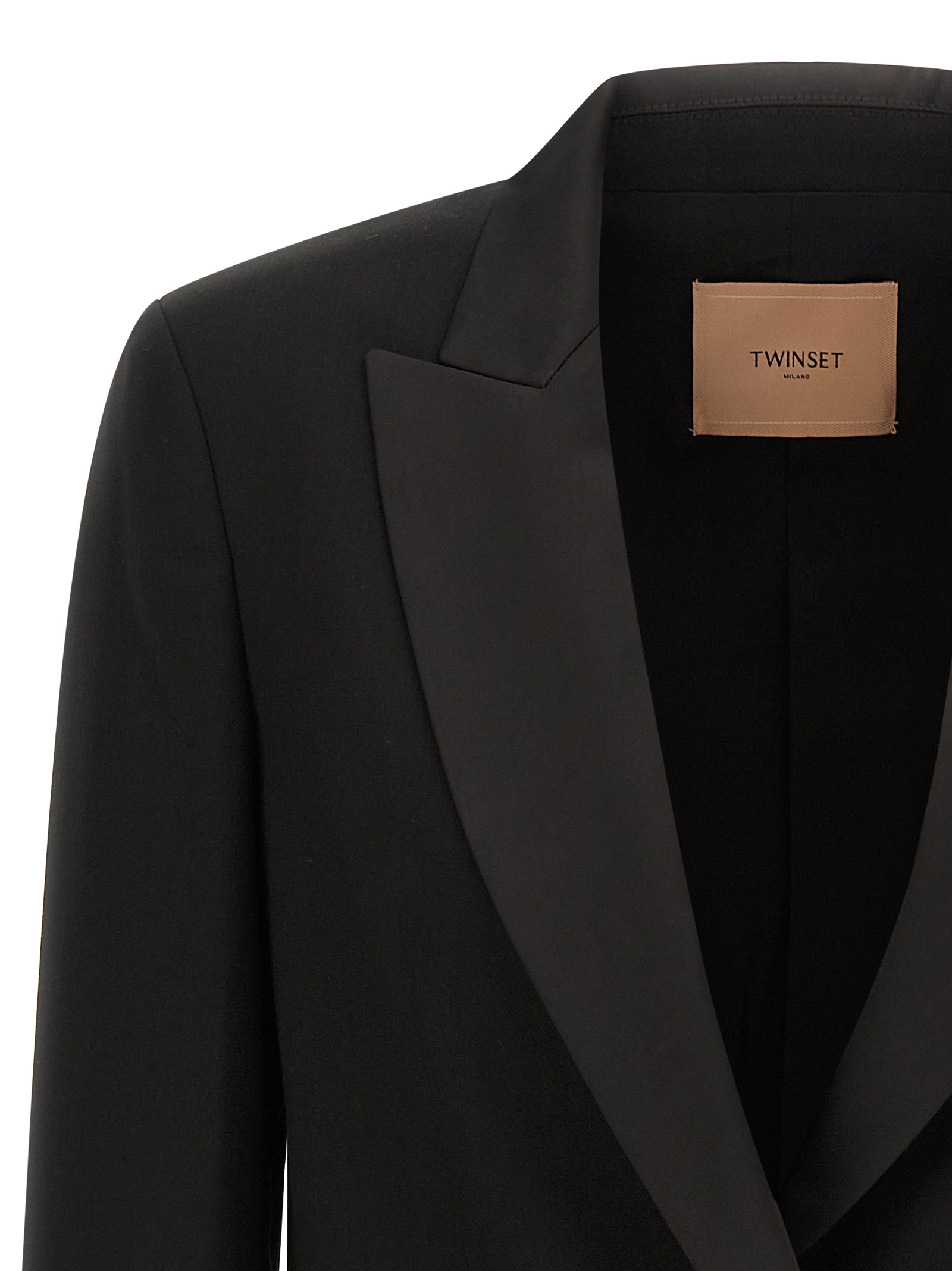 Satin lapel blazer - immagine 3