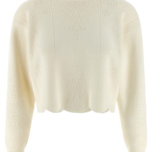 Scalloped hem sweater