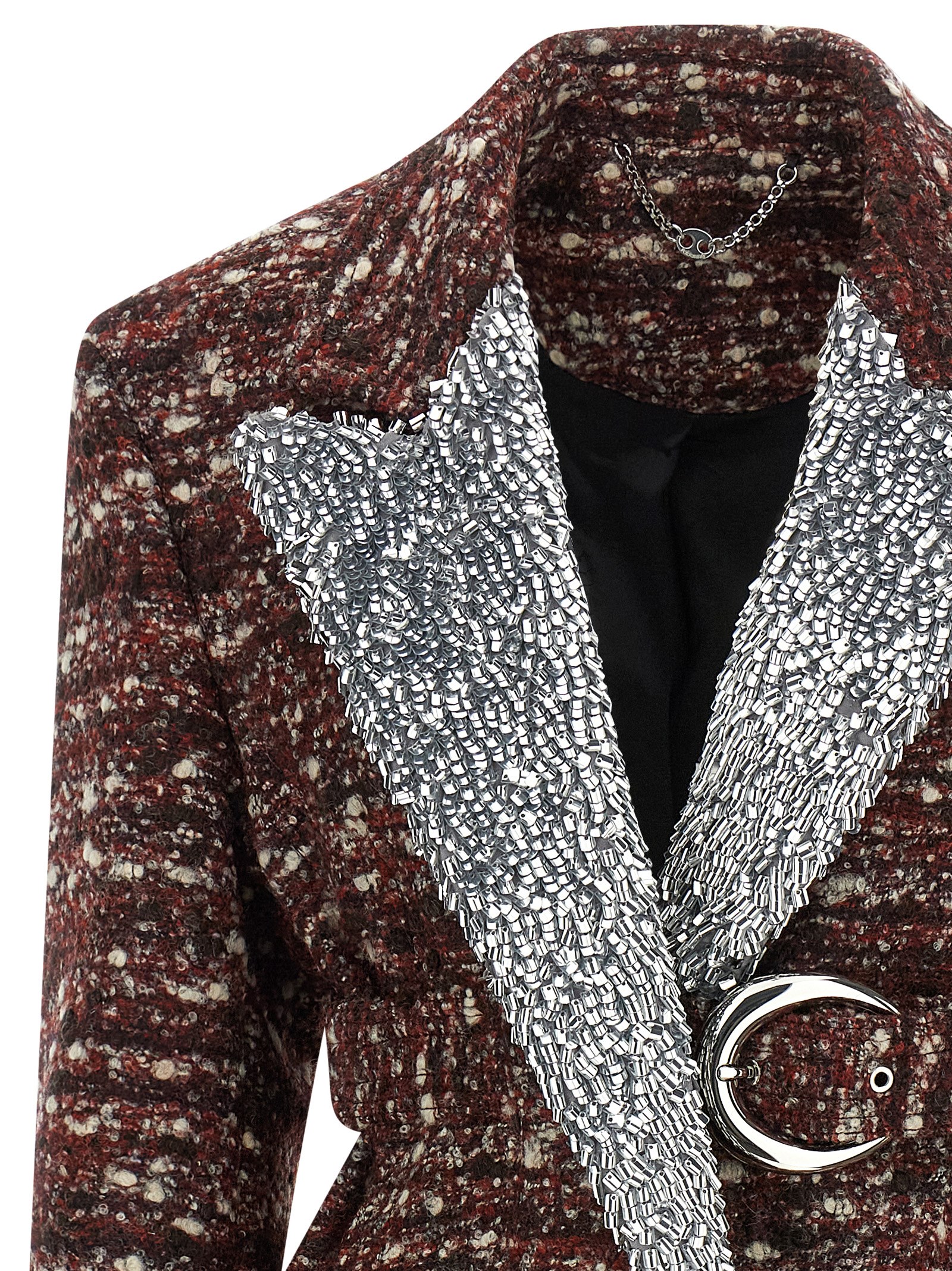 Bouclé wool coat - immagine 4