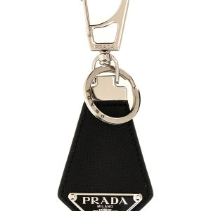 Saffiano logo keyring