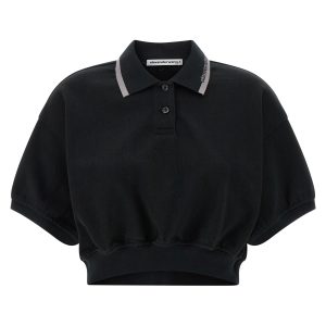Intarsia collar polo shirt