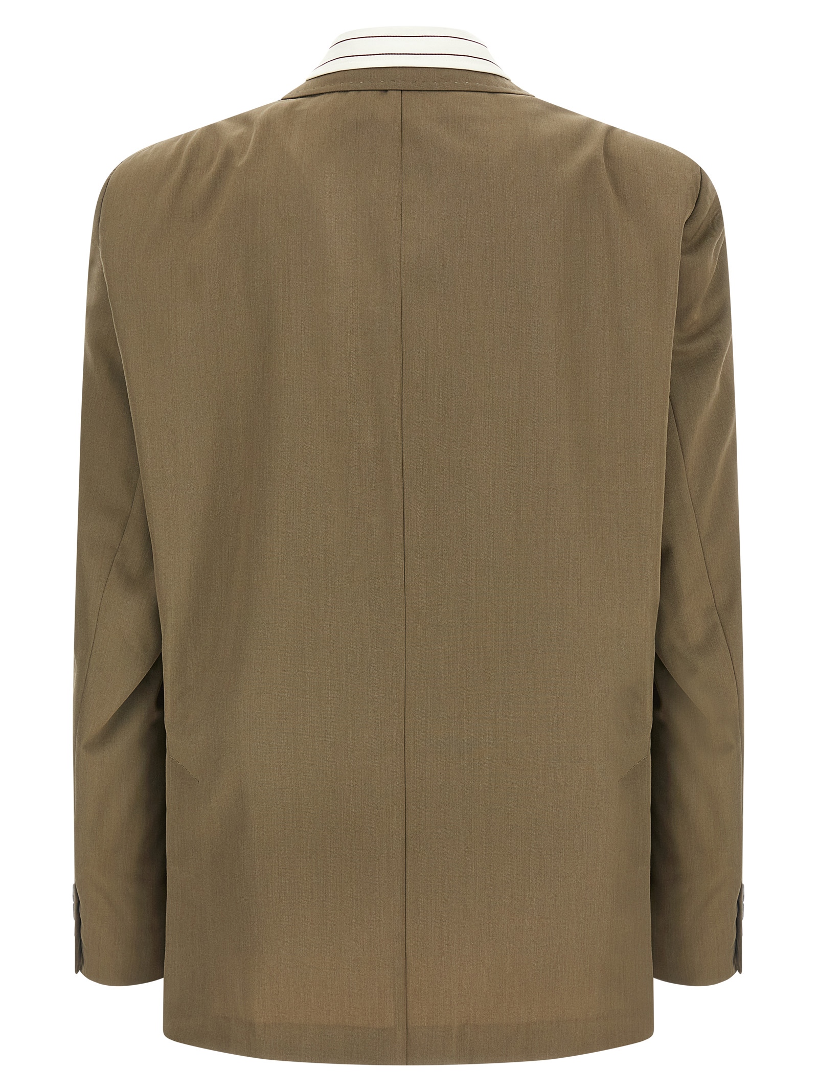 'Mix Layered Wool Gabardine' blazer - immagine 2