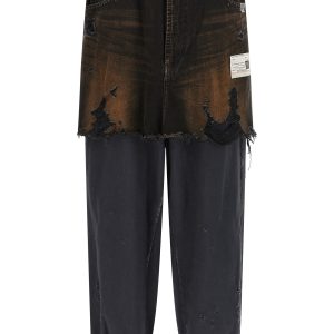 'Waist Layered Denim' pants