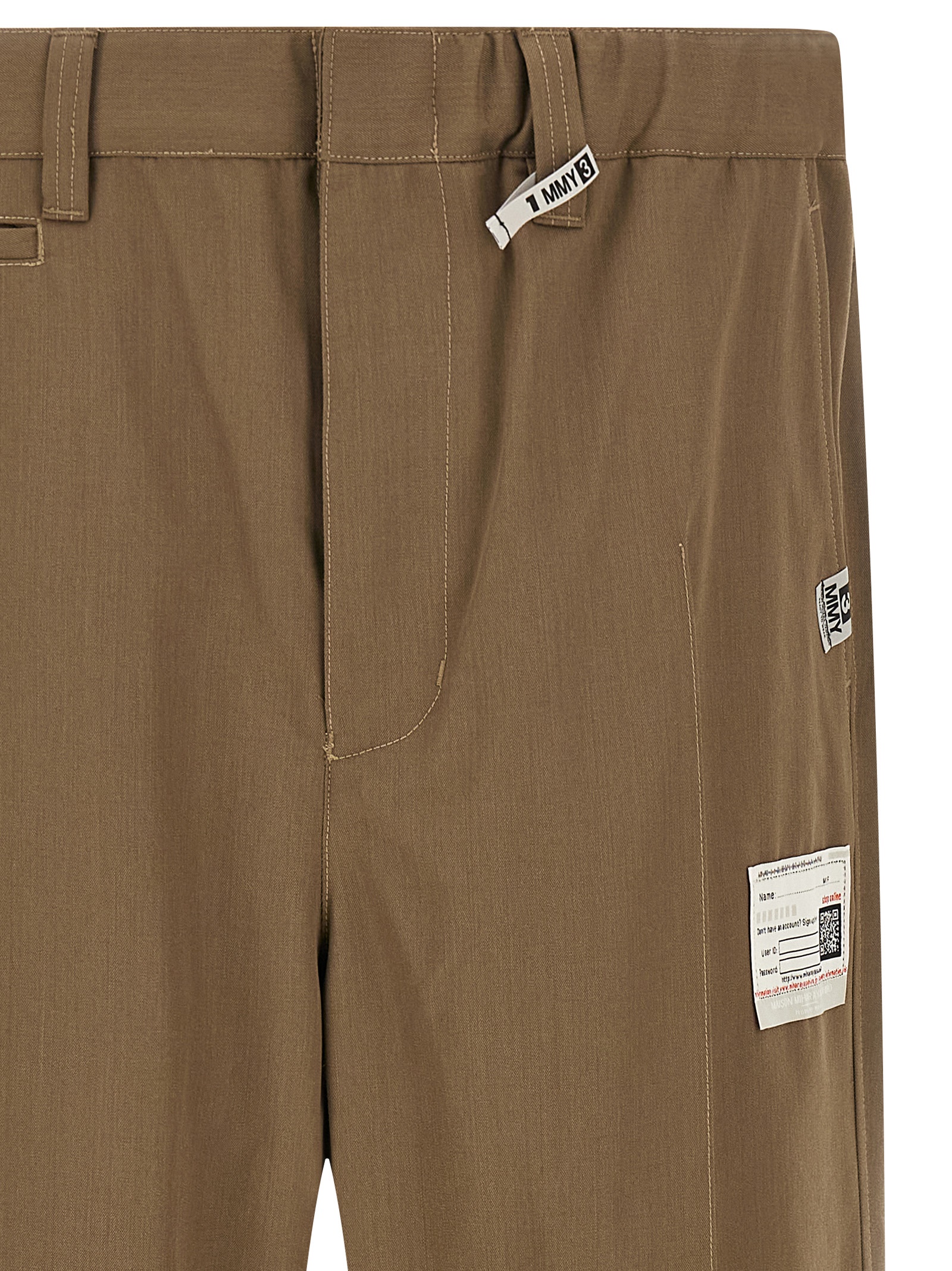 'Mix Layered Wool Gabardine' pants - immagine 3