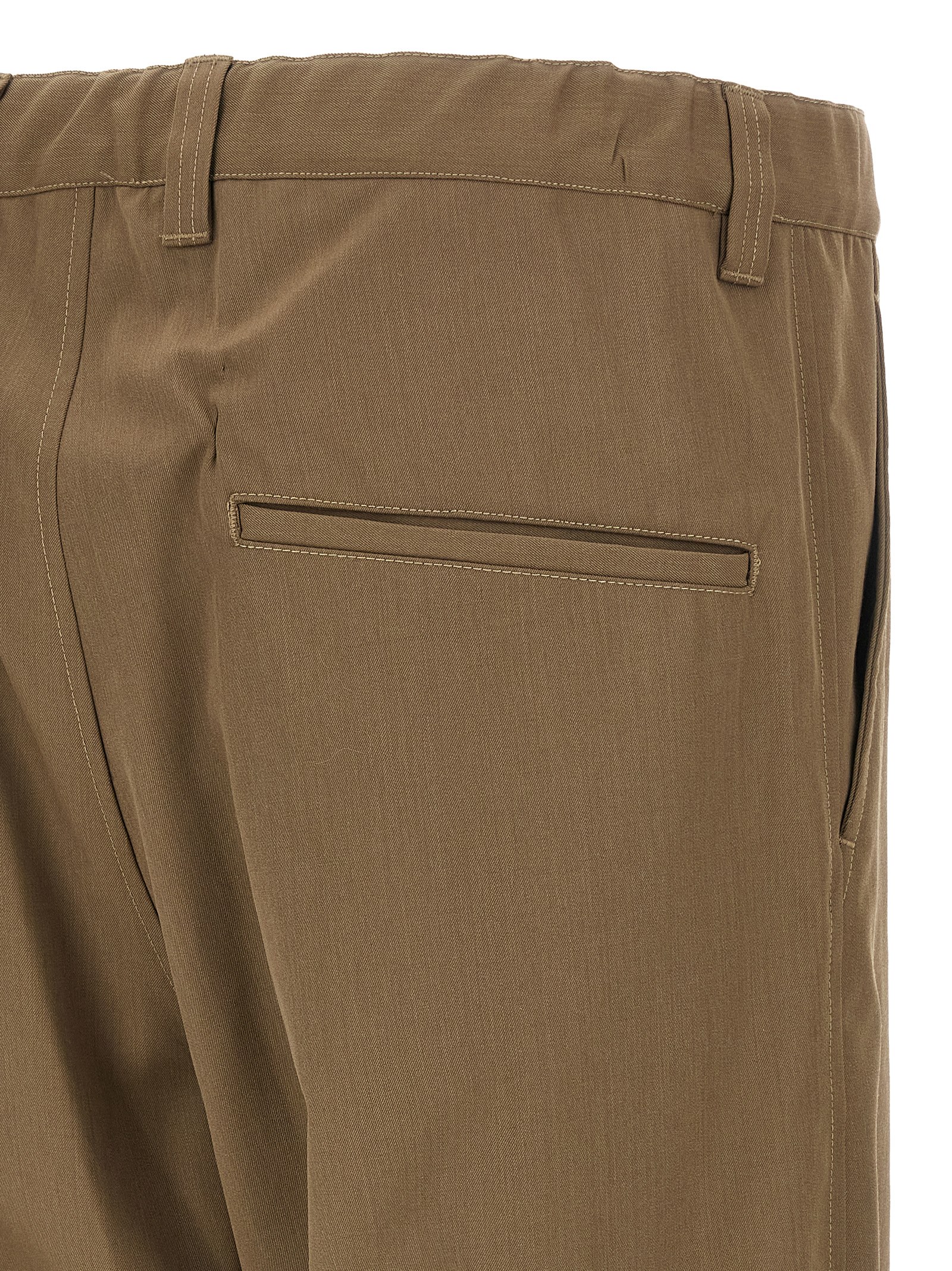'Mix Layered Wool Gabardine' pants - immagine 4