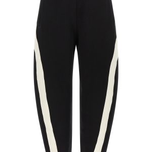 Satin insert joggers