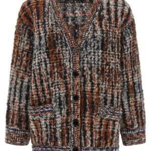 Bouclé wool cardigan