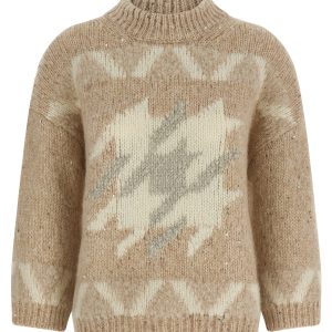 'Punto Luce' embroidery sweater