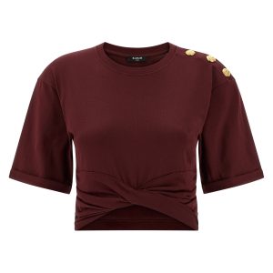 Knotted crop t-shirt