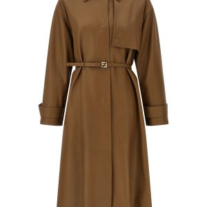 Nappa trench coat