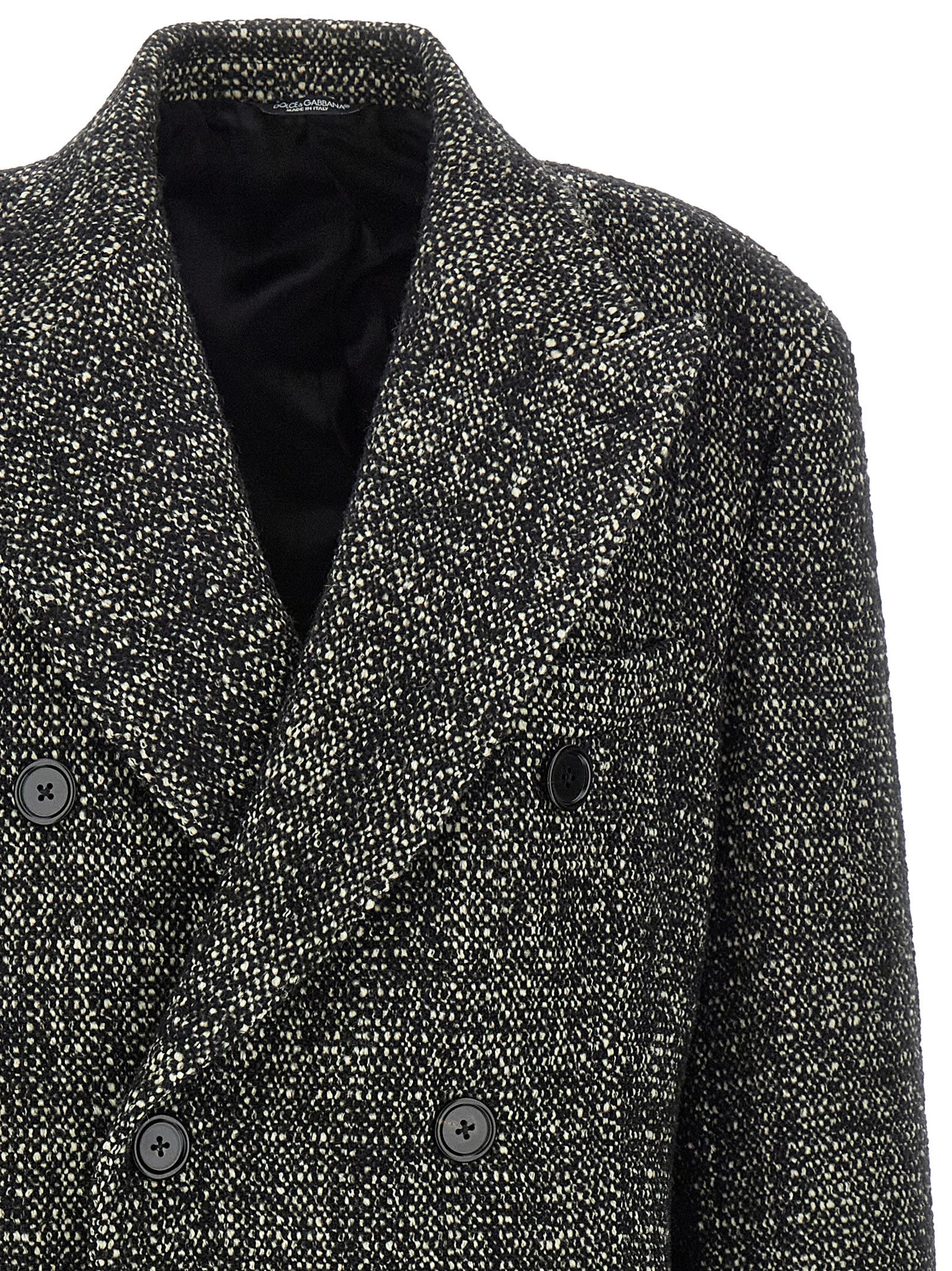 Bouclé wool coat - immagine 3