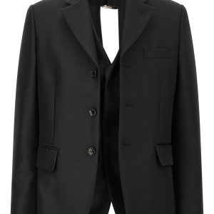 Double layer effect blazer