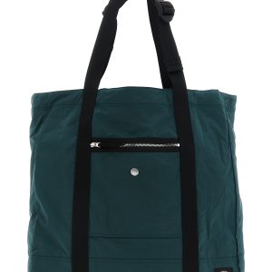 Logo patch shopping bag