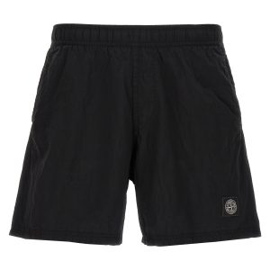 Logo patch swim shorts